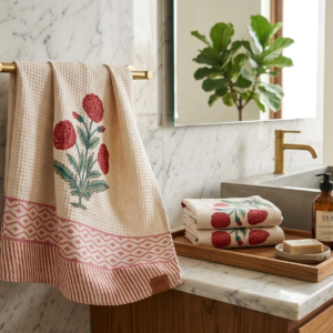 Waffle towel  by Srk Handlooms