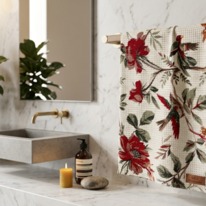 Waffle towel set of three by Srk Handlooms