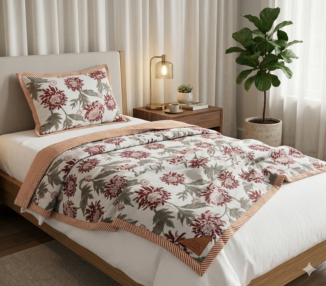 Single bed dohar pair